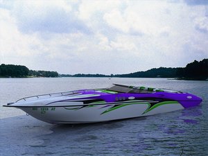 3d model fast boat