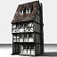 3d medieval townbuildings