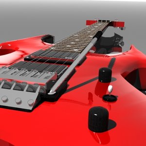 3d rich beast guitar model