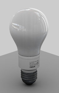 3d energy saving light bulb model