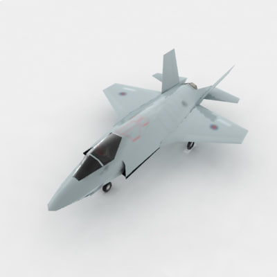 3d f-35 fighter jet jsf model