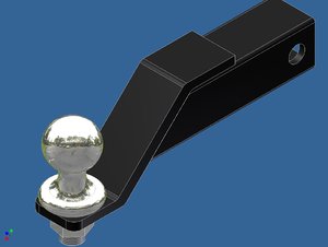 tow hitch 3d model