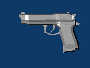 handgun gun 3d 3ds