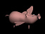 flying pig 3d model