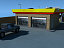 3d model shell gas station impact