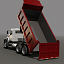 3d dump truck mack model