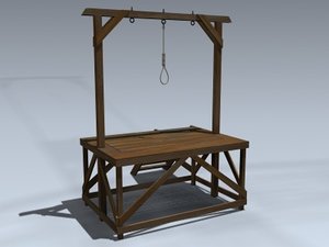 gallows 3d model