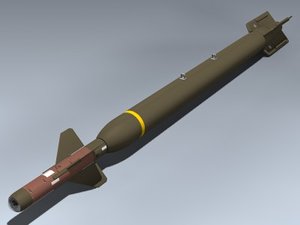 gbu-28 paveway iii bomb 3d model