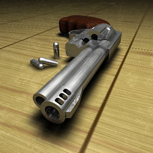 3d model 44 magnum revolver