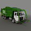 3d garbage truck loader model