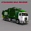 3d garbage truck loader model