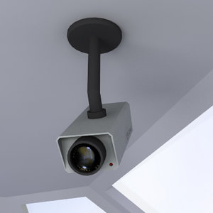 3d model security cam