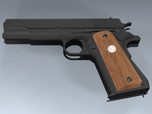 m1911a1 pistol 3d model