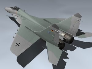 3ds max mig-29a fulcrum germany german