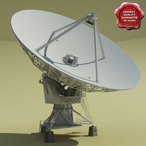 vla radio telescope 3d model