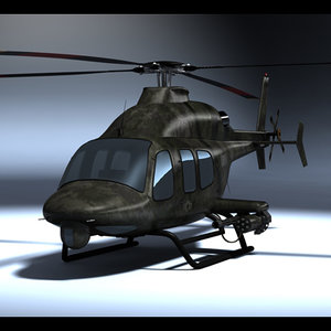 military helicopter 3d model