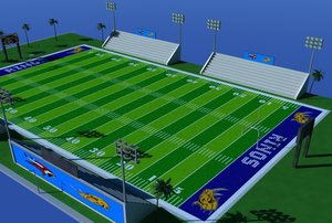 3d football field model