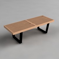 3d Model Nelson Platform Bench