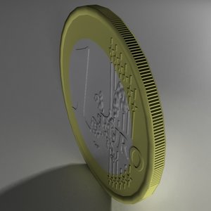 3ds max euro coin