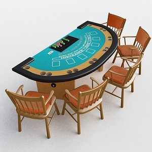 3d model blackjack table
