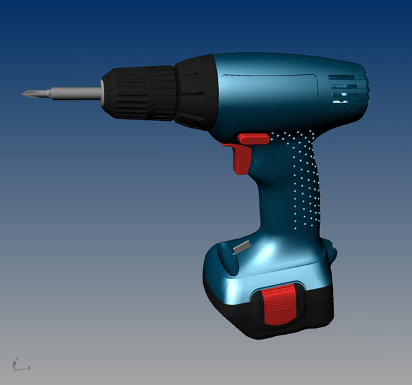 cordless screwdriver drill 3d model