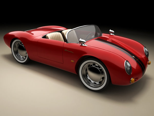 3d resolution porsche spyder 550