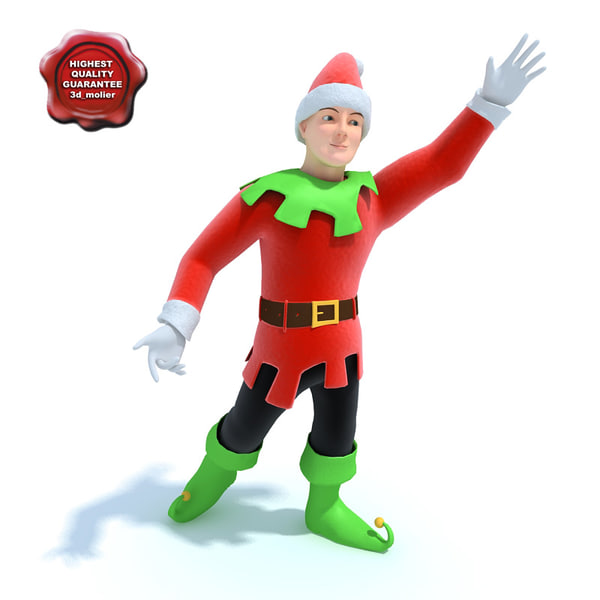 3d model elf modelled