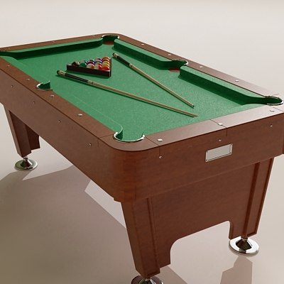 Pool Table 3d Max