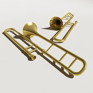 trombone 3d model