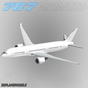 b787-9 generic white 787-9 3ds