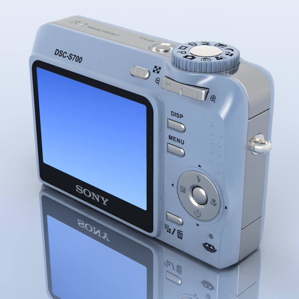 3d model sony cybershot dscs700 camera