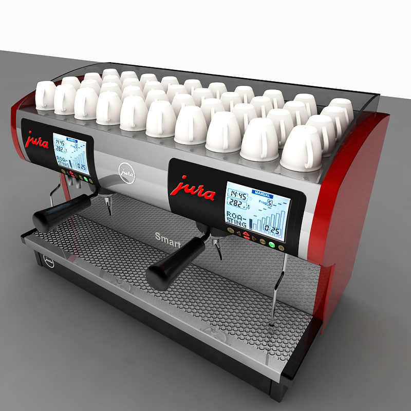 3ds max commercial espresso machine