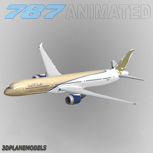 3d model b787-10 gulf air 787-10