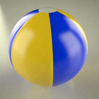 3d beach ball