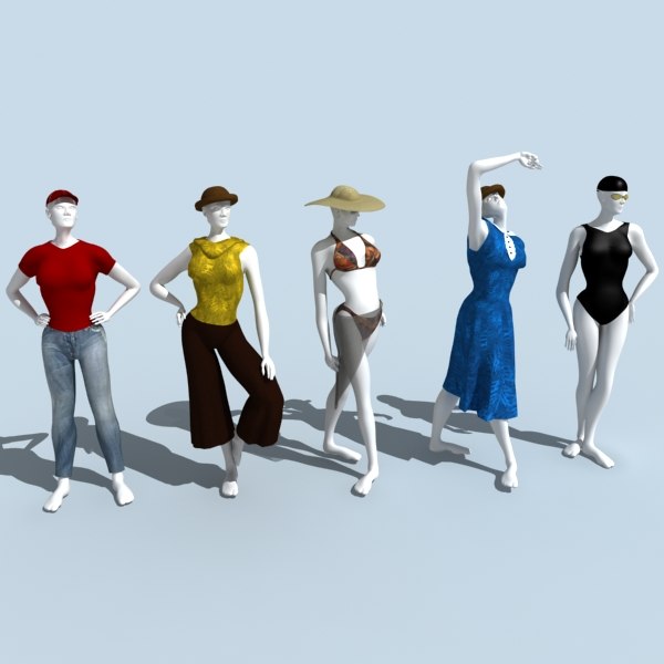 drawing mannequin 3d model