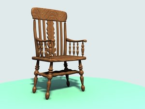3d model windsor chair