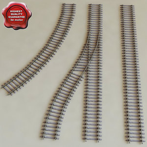 railroads modelled 3d model