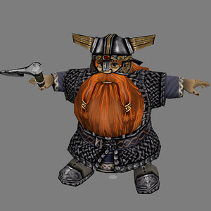 3dsmax fantasy warrior - dwarf
