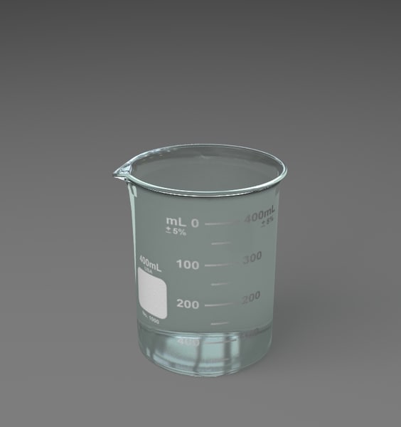 lwo lab beakers 400ml 600ml