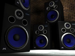 c4d studio monitor speakers