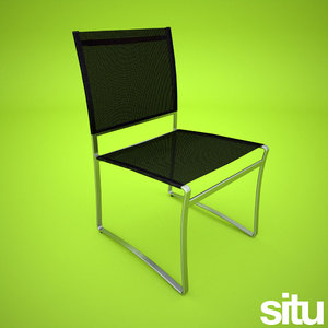 mesh dining chair 3d 3ds