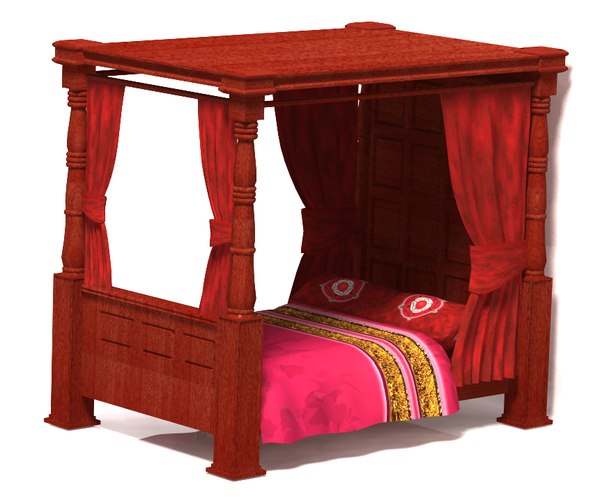 old fashioned four poster bed