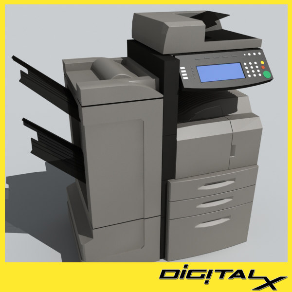 3d model of copier