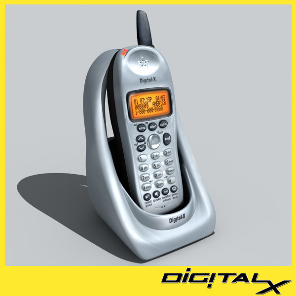 cordless phone 3d max