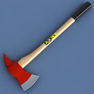 fireman axe 3d model