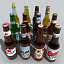 bar beer bottles 3d model
