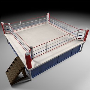 boxing arena 3d c4d