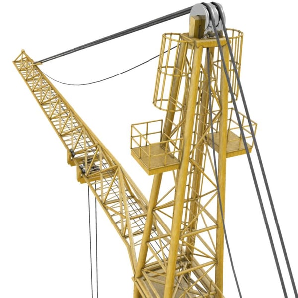 3ds max construction tower crane