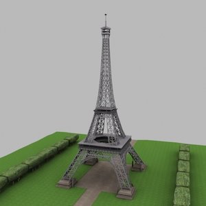 eiffel tower 3d model
