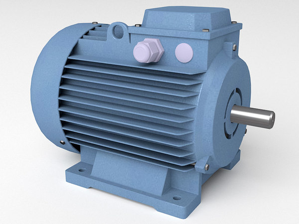 induction electric motor 3d model